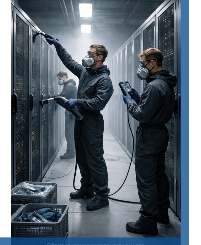 Обеспыливание серверной комнаты в Краснокаменске от 4599 р. | ВЫСОТНИК-Ксн