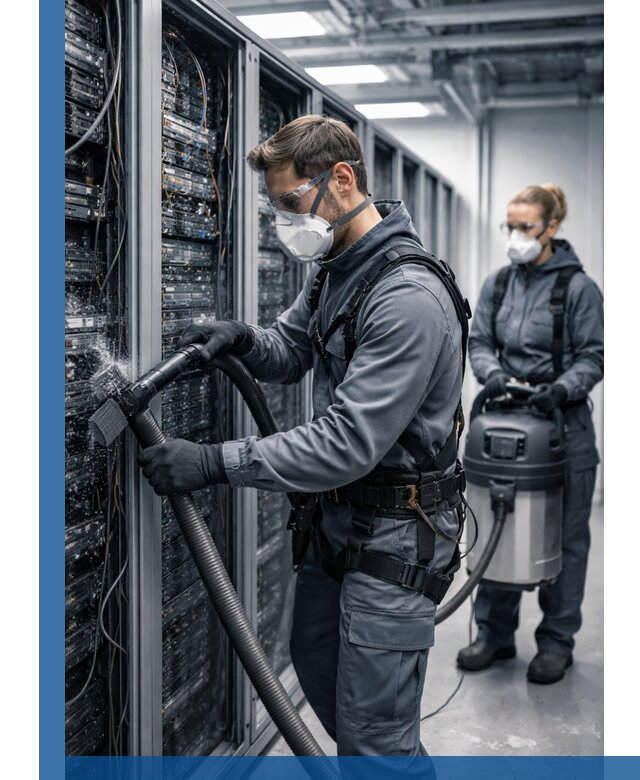 Обеспыливание серверной комнаты в Краснокаменске, профессиональная очистка