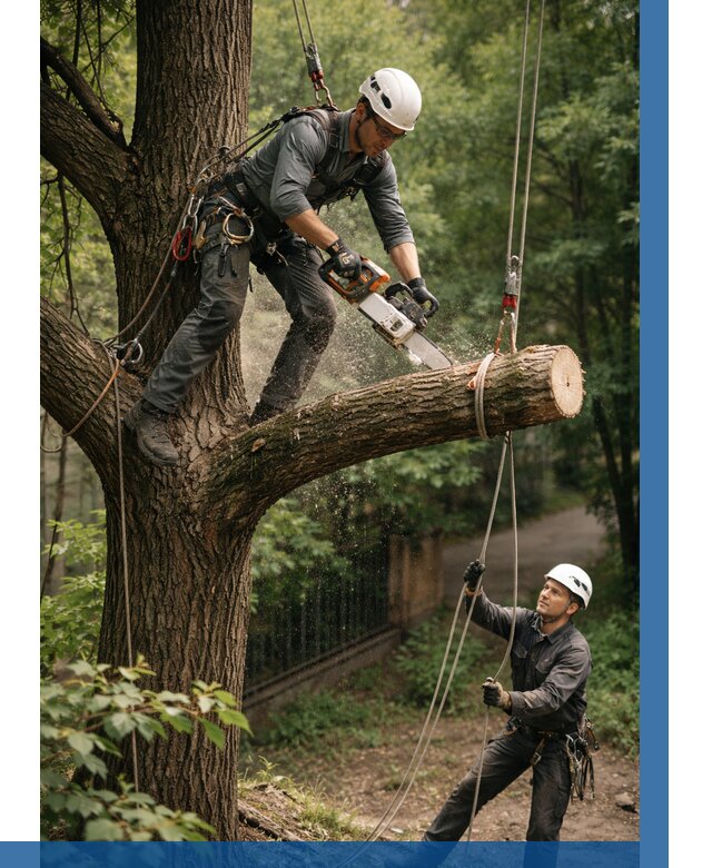 Спил деревьев альпинистами в Краснокаменске от 8177 р. | ВЫСОТНИК-Ксн