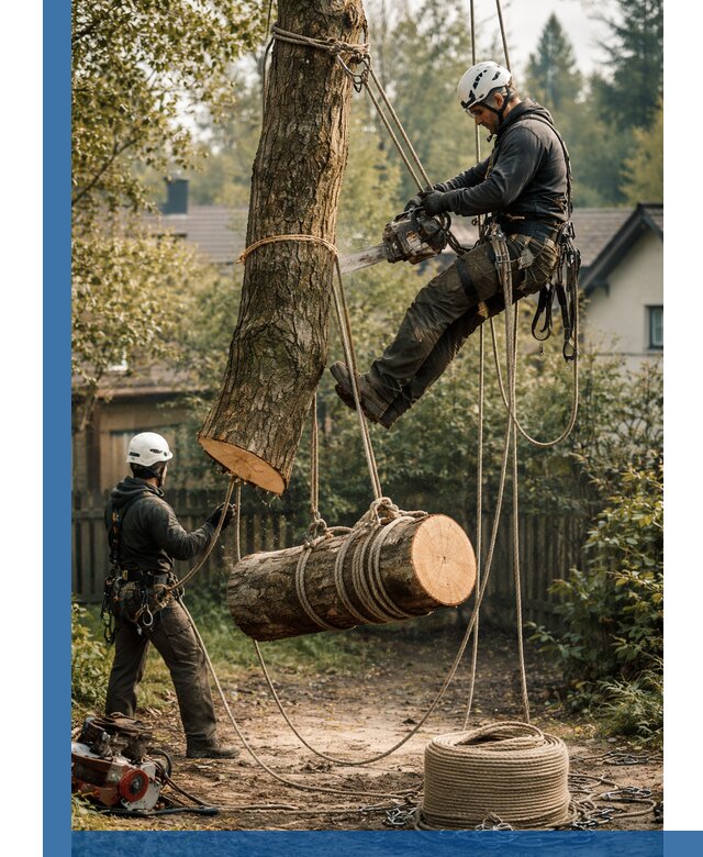 Валка деревьев частями в Краснокаменске, безопасно и аккуратно