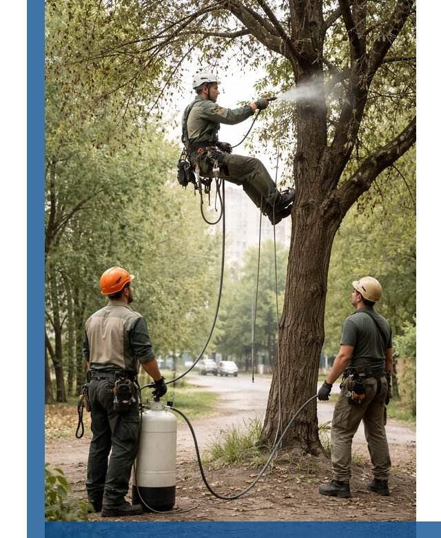 Обработка деревьев от вредителей в Краснокаменске профессиональная защита