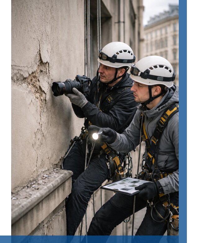 Фотофиксация дефектов фасада в Краснокаменске от 4599 р. | ВЫСОТНИК-Ксн