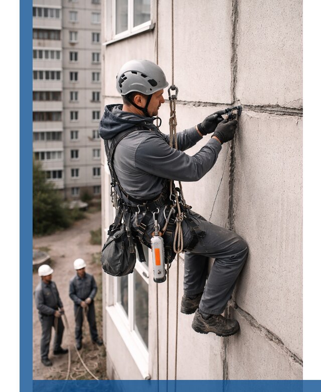 Обследование межпанельных швов и герметизация в Краснокаменске