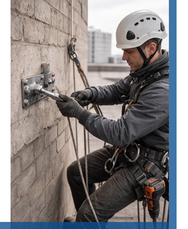 Установка анкерных точек в Краснокаменске от 3577 р. | ВЫСОТНИК-Ксн